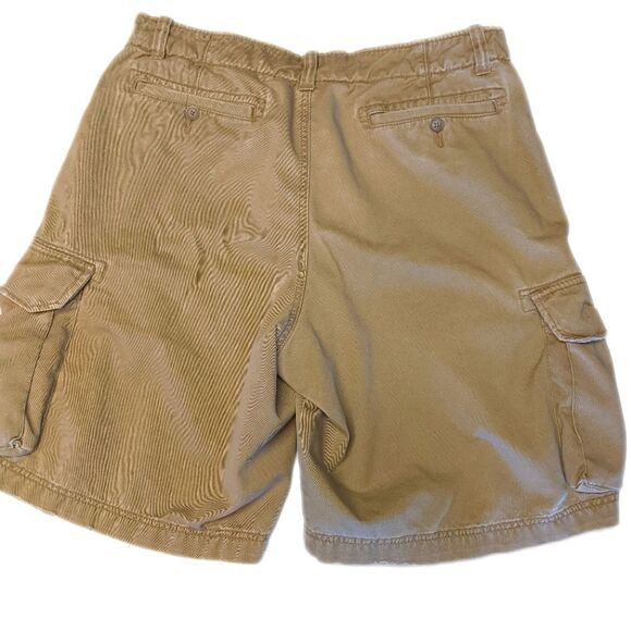 J. Crew men's tan khaki cargo shorts, size 34 - Picture 2 of 5